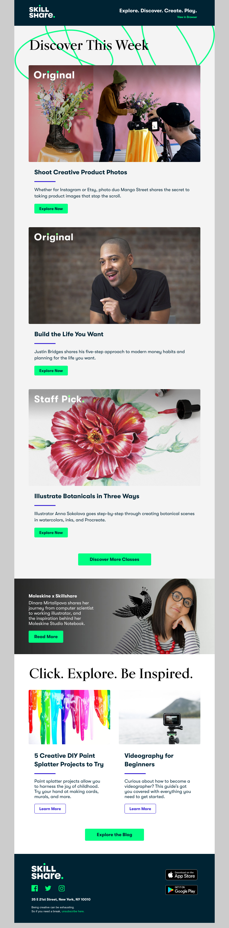 Skillshare - Sarah, explore DIY product photography, botanical illustration, and more!