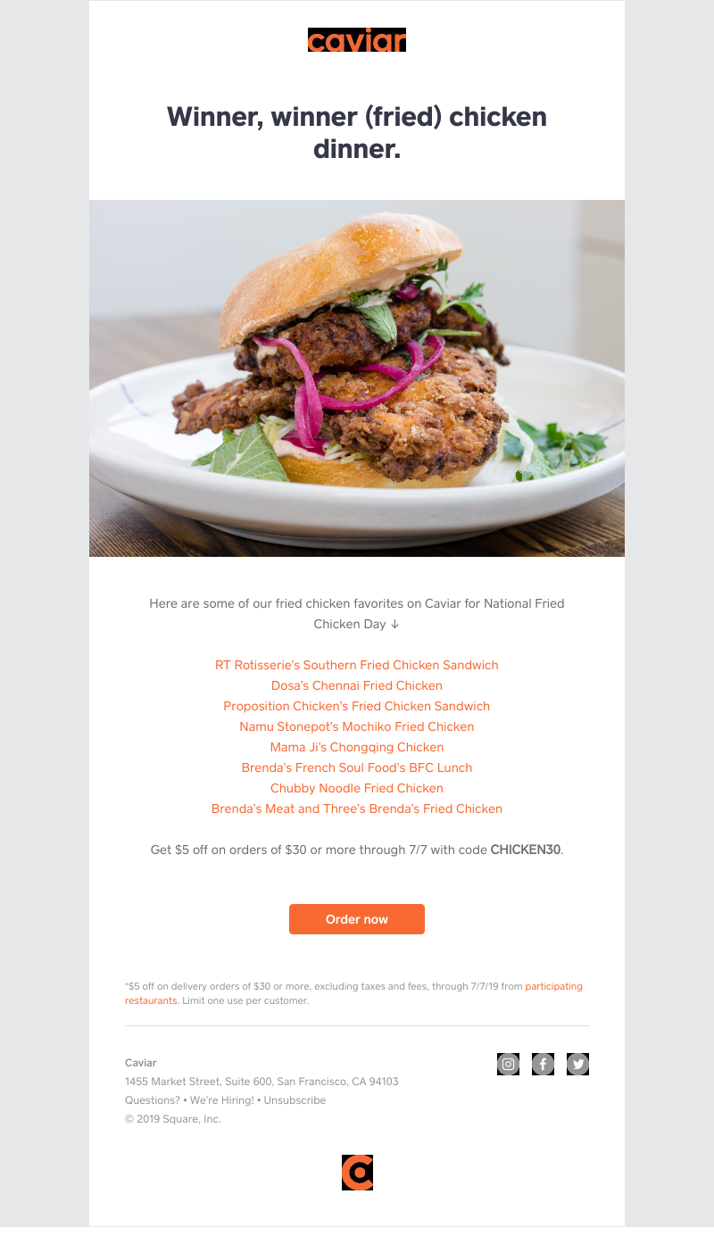  - Open this if you like fried chicken (and $5 off)