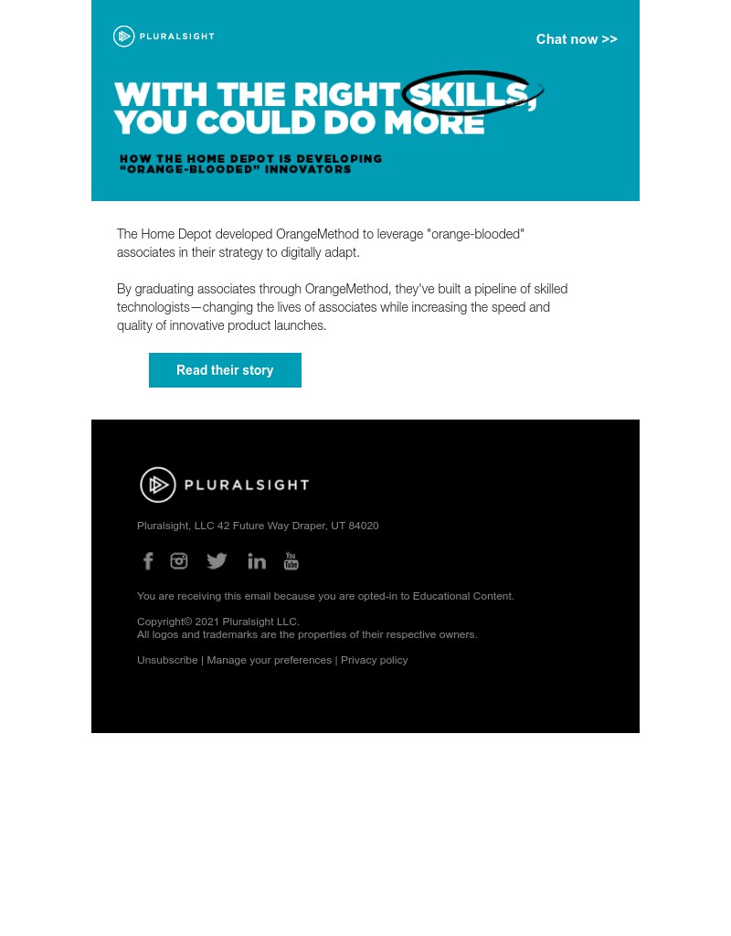 Pluralsight - Take a page out of The Home Depot playbook