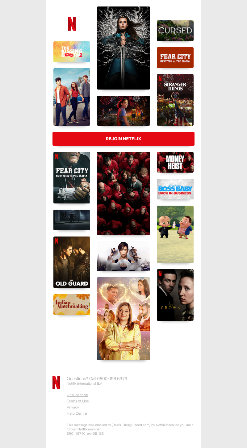 Netflix - Happy Friday, Sarah! Time to come back to Netflix...