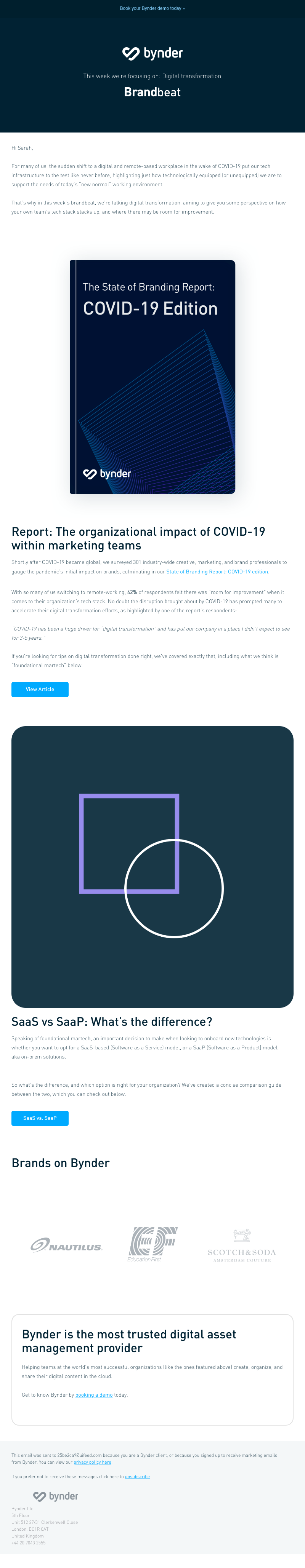 Bynder - Bynder brandbeat: Remote-based working putting a strain on your tech stack?