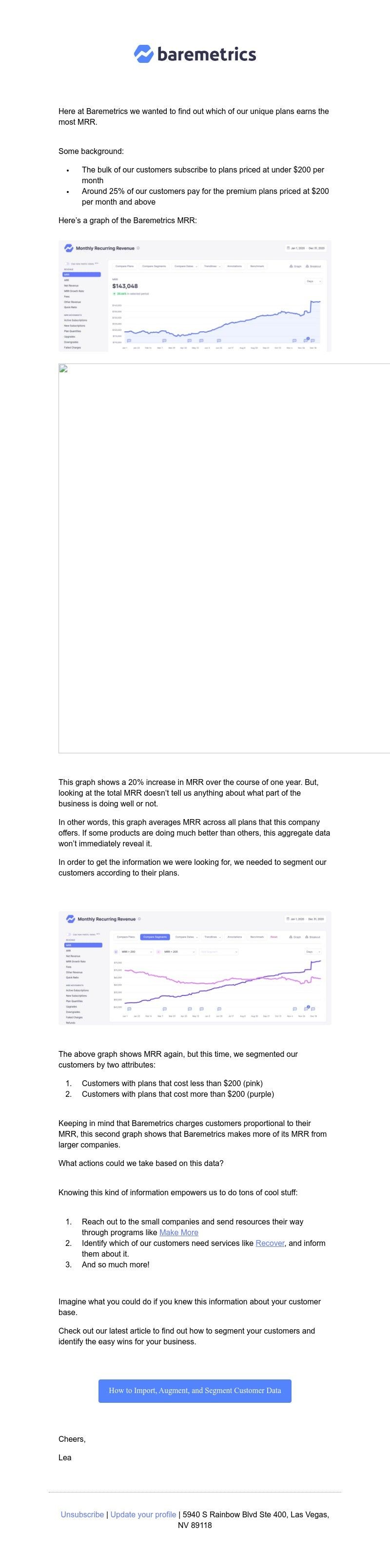 Baremetrics - Data Insights Weekly #1: How we segment customers to learn about MRR