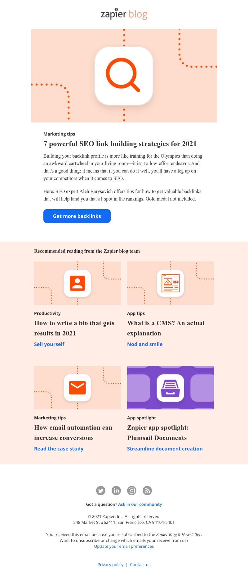 Zapier - 7 powerful SEO link building strategies