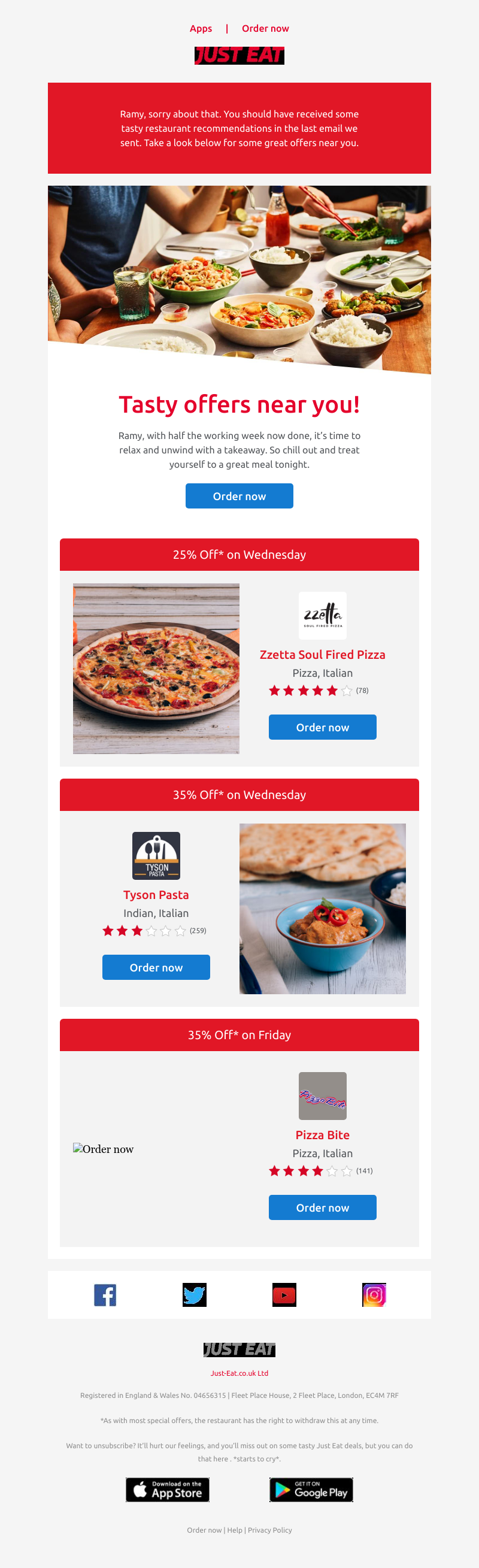 Just Eat - Oops! We forgot something 🙈