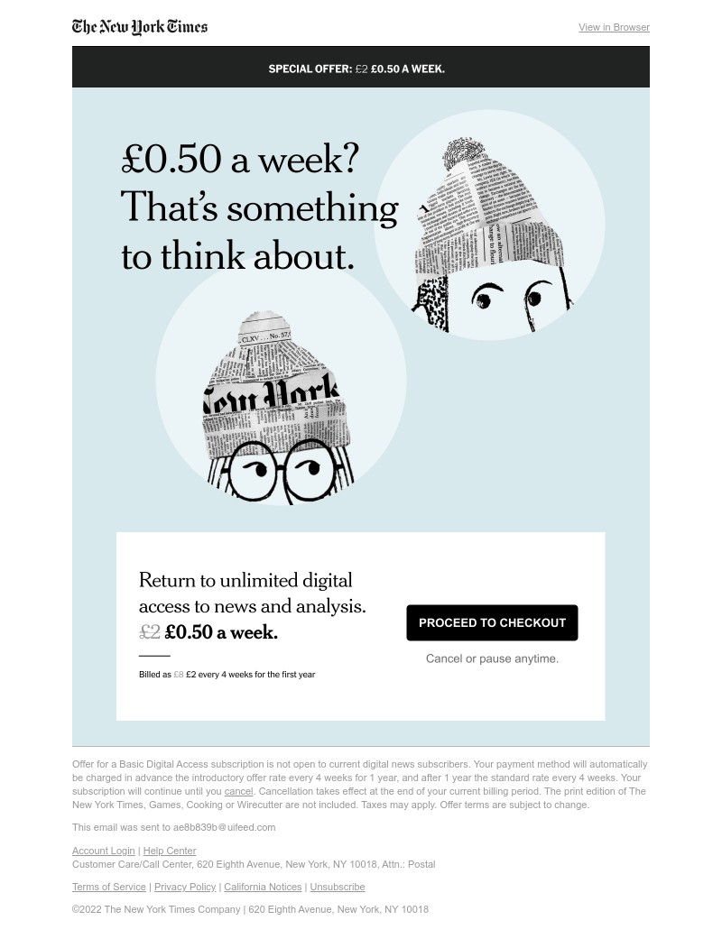 The New York Times - Save now: £0.50 a week. Understand more in 2022.