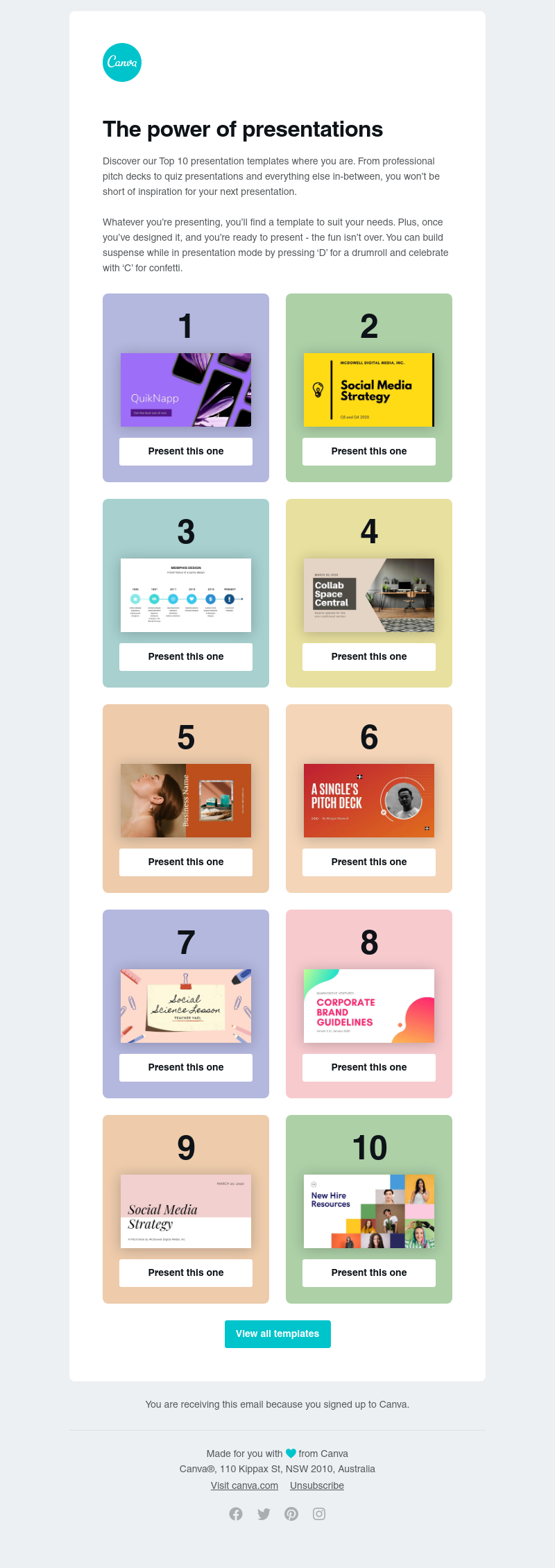 Canva -      Discover UK’s Top 10 Presentation templates