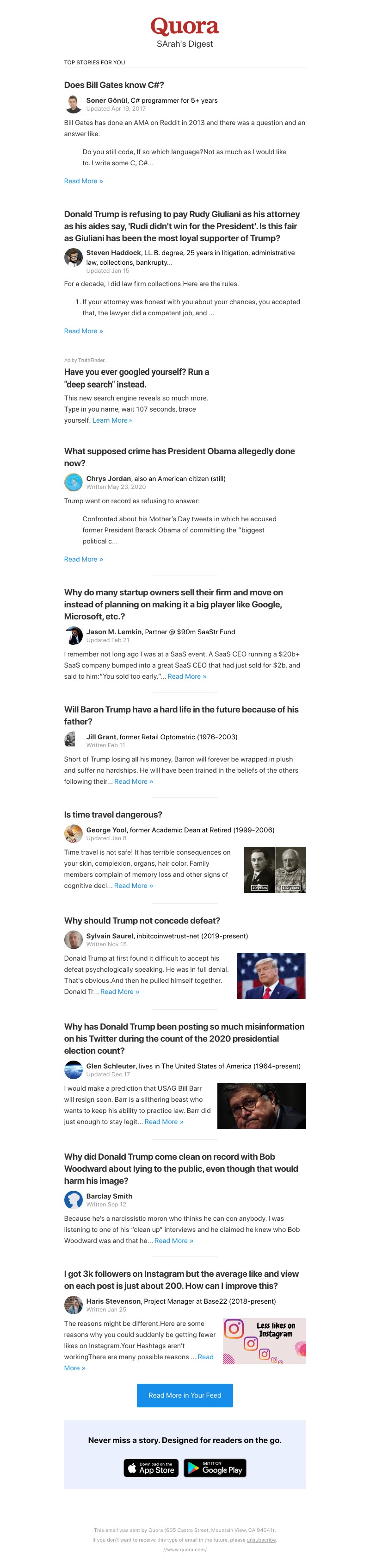 Quora - Does Bill Gates know C?