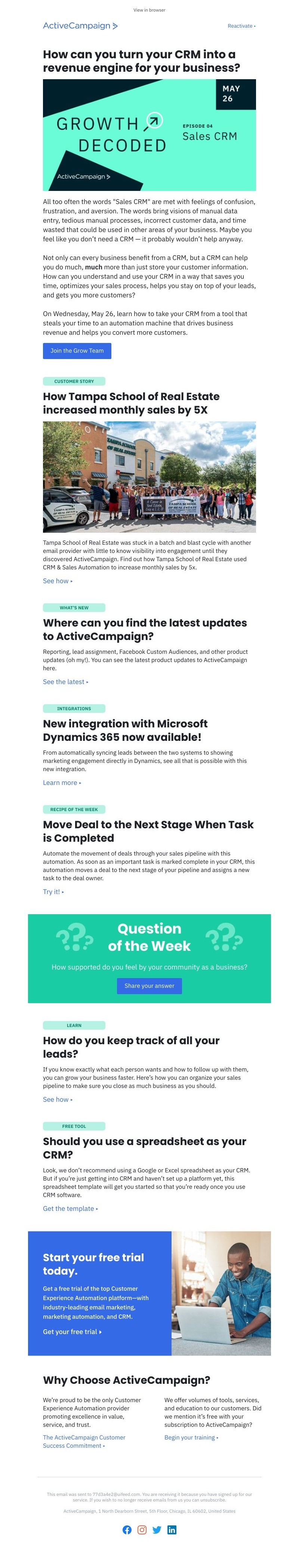  - What’s CRM stand for? Wrong answers only