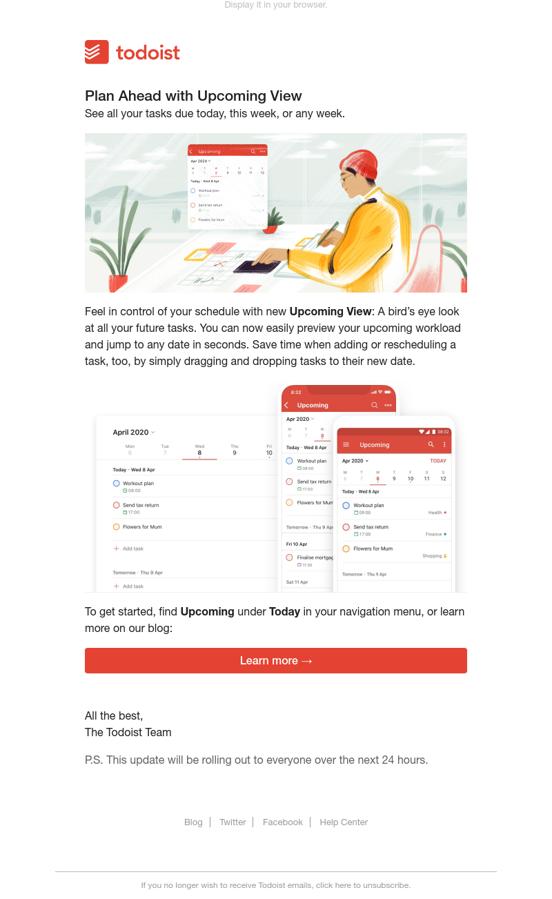 Todoist - New: Plan ahead with Upcoming View ✨