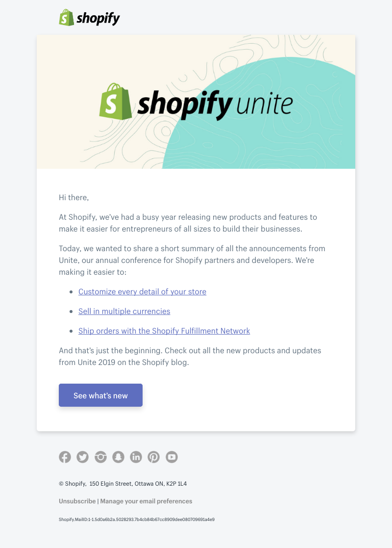 Shopify - New products announced at Shopify Unite