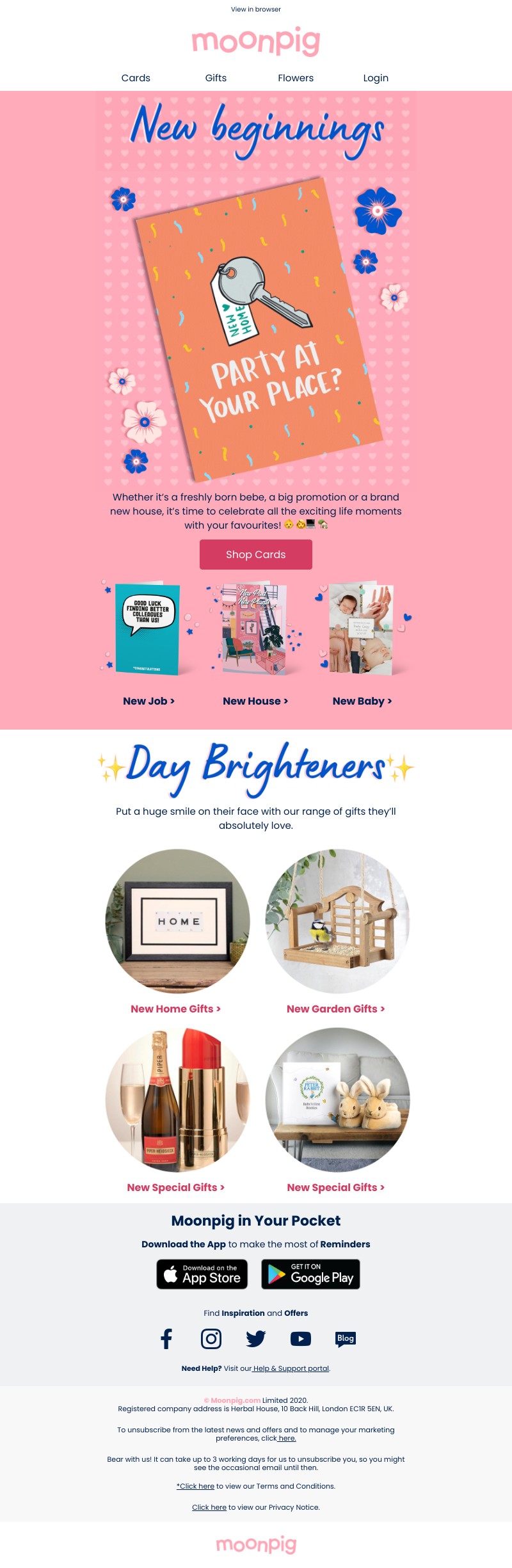 Moonpig - New 👶, 👩‍💻 or 🏡?