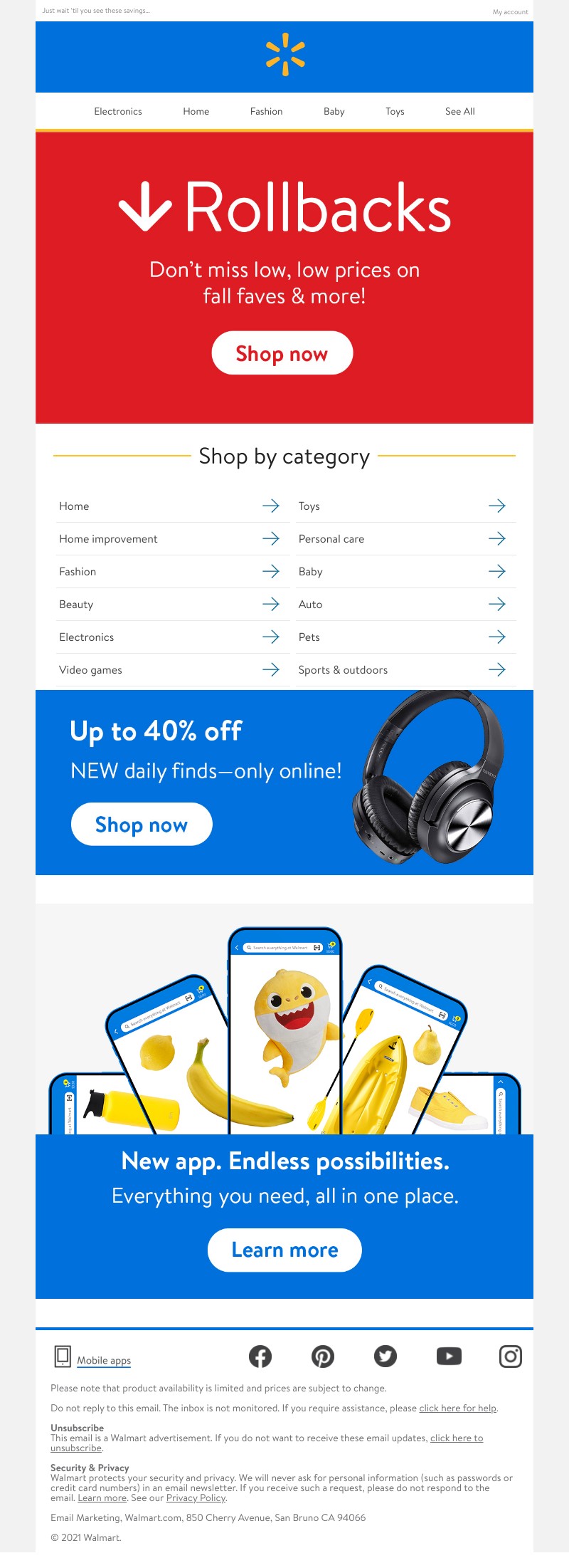 Walmart - ROLLBACKS ARE IN (!)