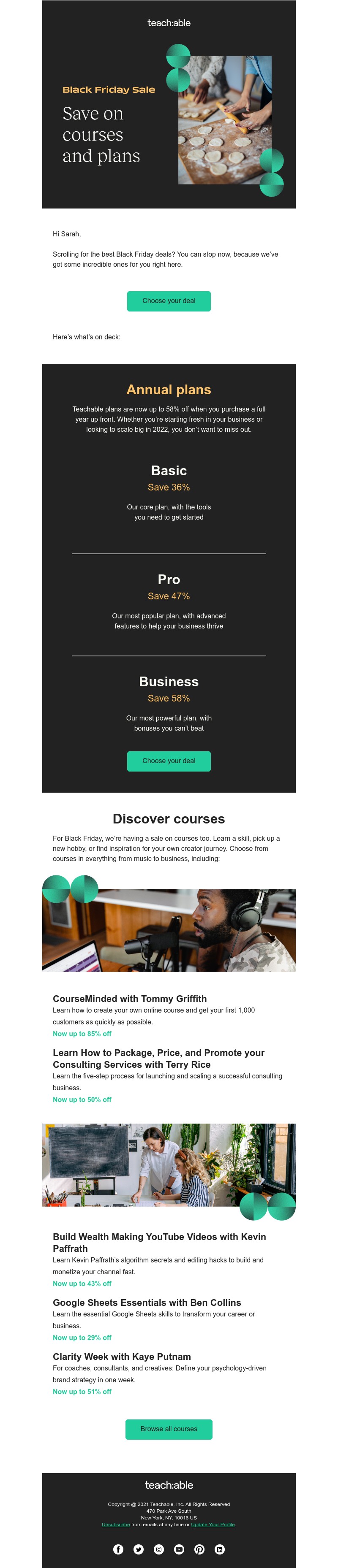 Teachable - Scrolling for Black Friday offers? Look inside.