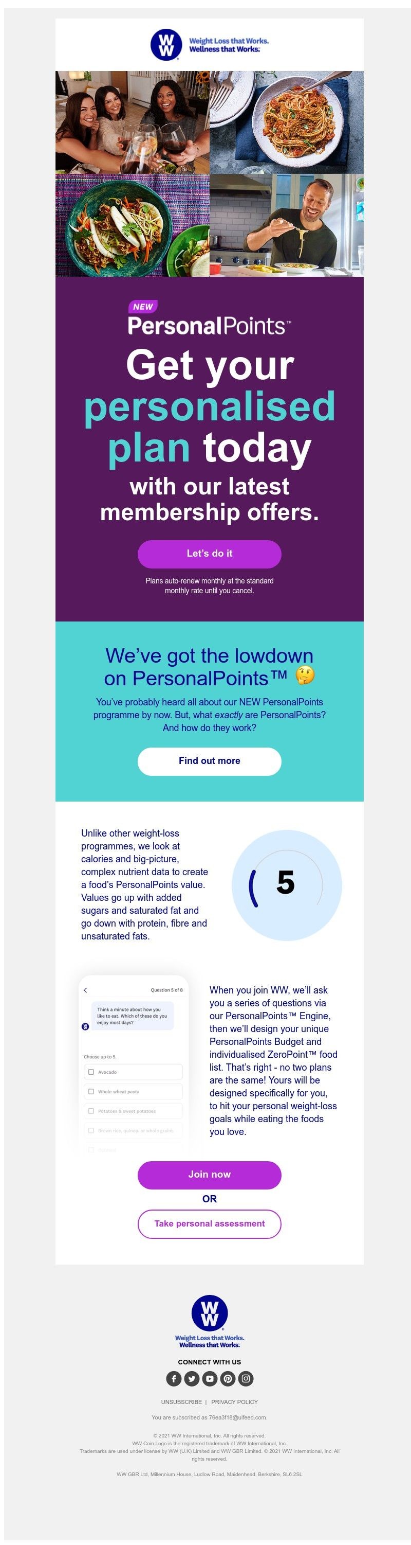 WW (Weight Watchers) - Now is the best time to get started with PersonalPoints
