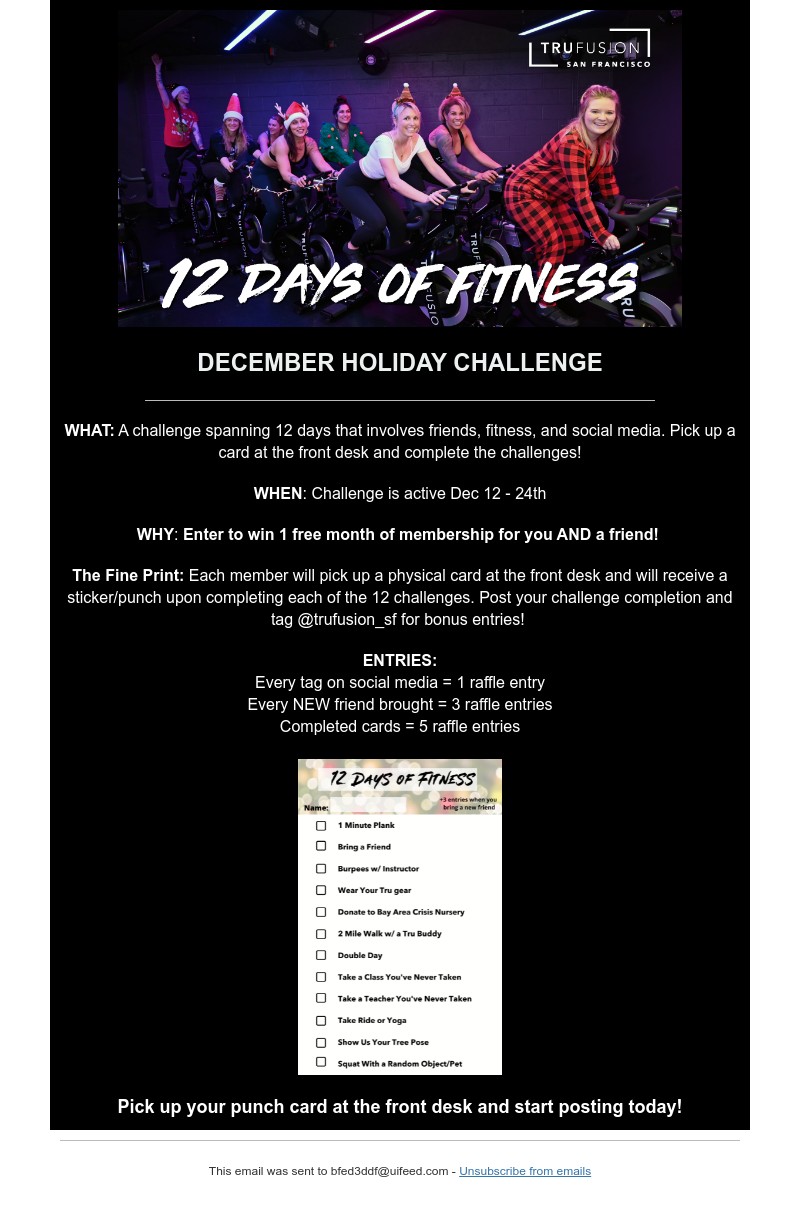 ClassPass - 12 Days of Fitness Starts Today!