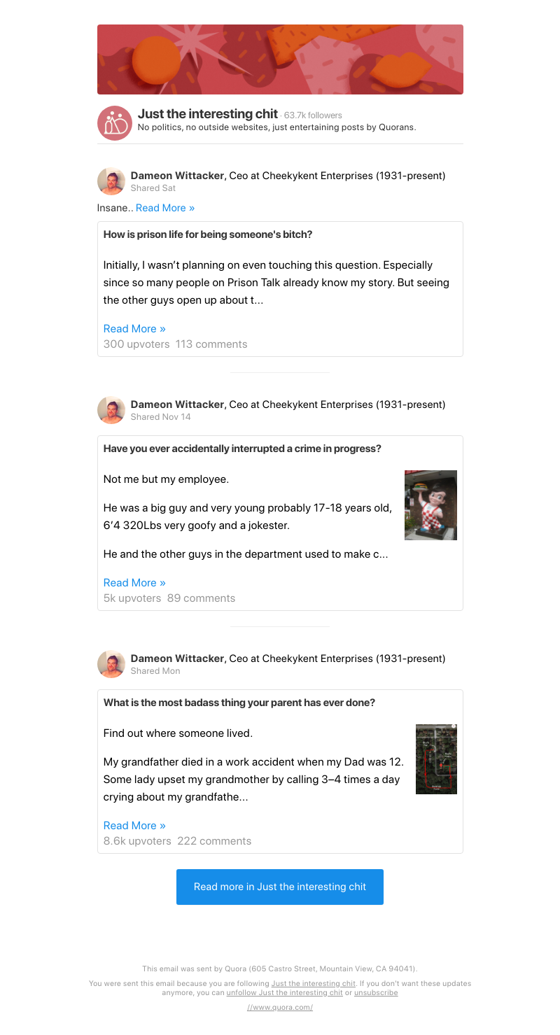 Quora - Insane.. - How is prison life for being someone's bitch?