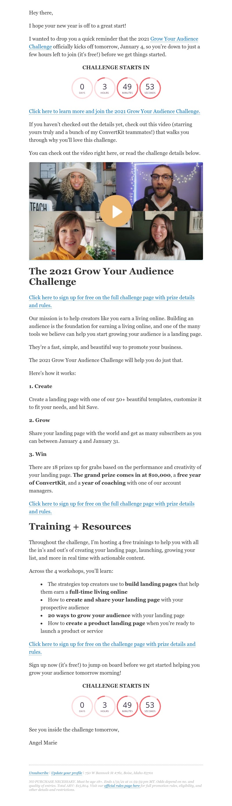 ConvertKit - [Challenge Starts Tomorrow] The strategies top creators use to earn a full-time living online