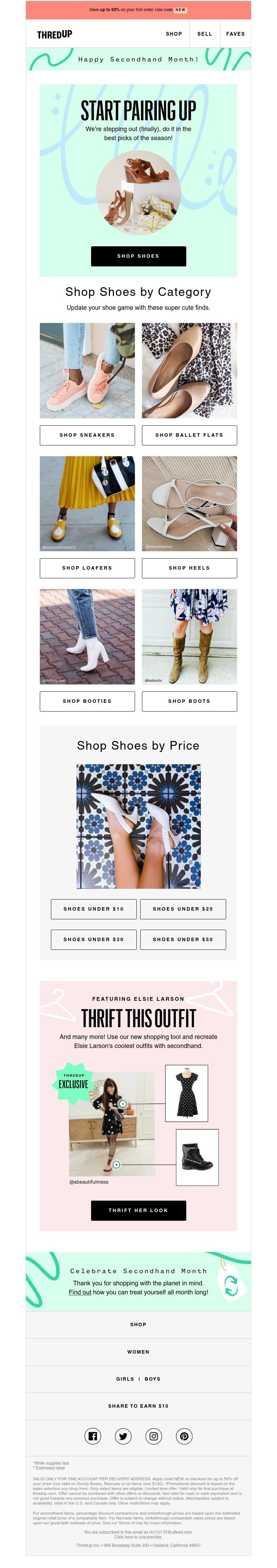 thredUP - Happy Shoesday! Get up to 90% off summer styles 🌴 👡