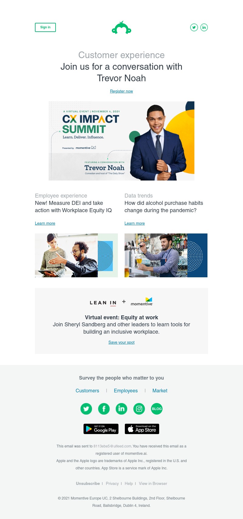 SurveyMonkey - Newsletter: October 2021