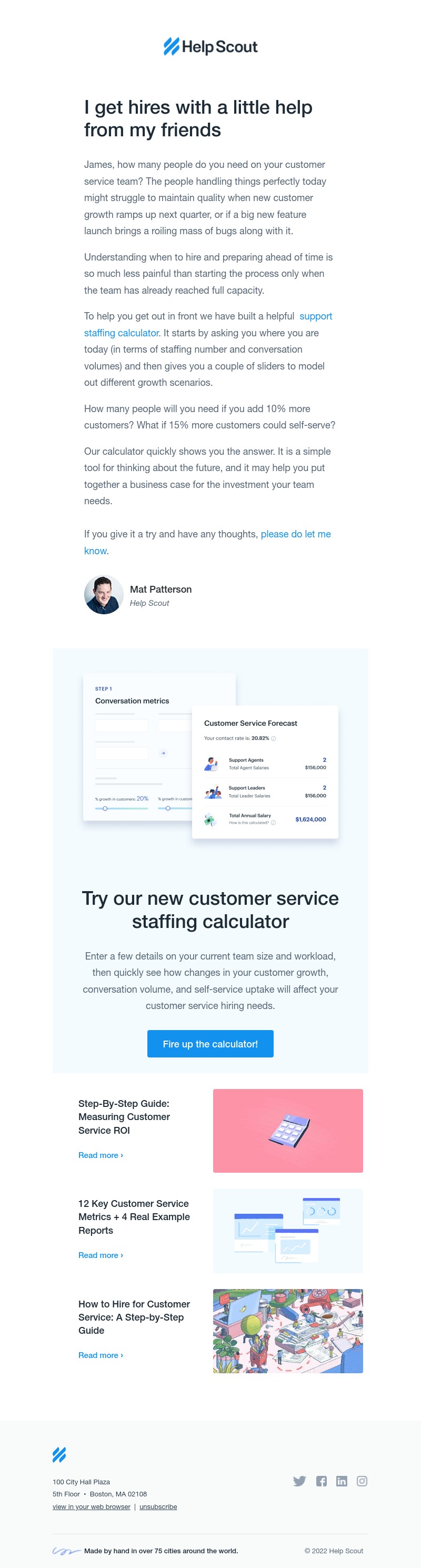 Help Scout - New tool: Support Team Staffing Calculator
