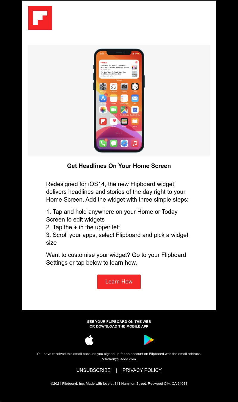 Flipboard - Get the new Flipboard iOS Widget