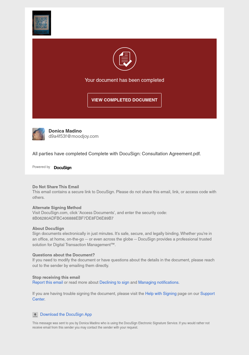  - Completed: Complete with DocuSign: Consultation Agreement.pdf
