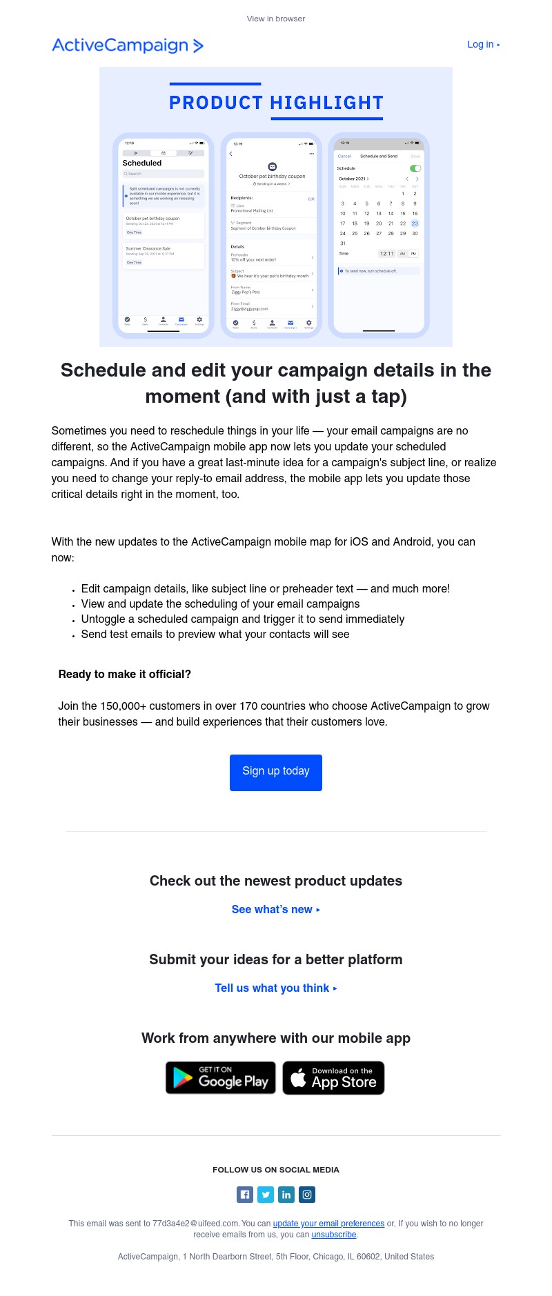  - Manage campaigns on the go with the ActiveCampaign mobile app
