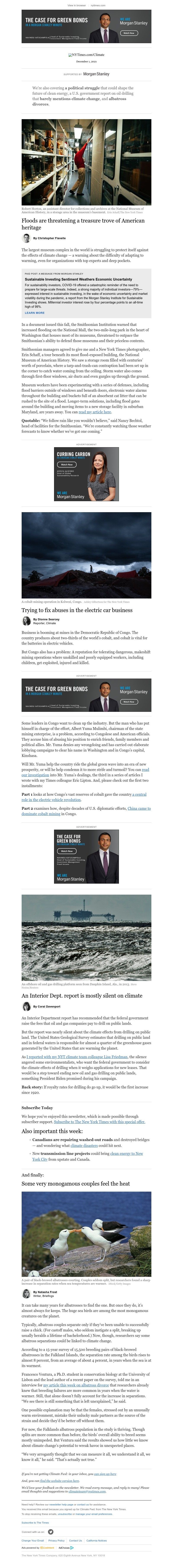 The New York Times - Climate Fwd: Water is seeping into the Smithsonian