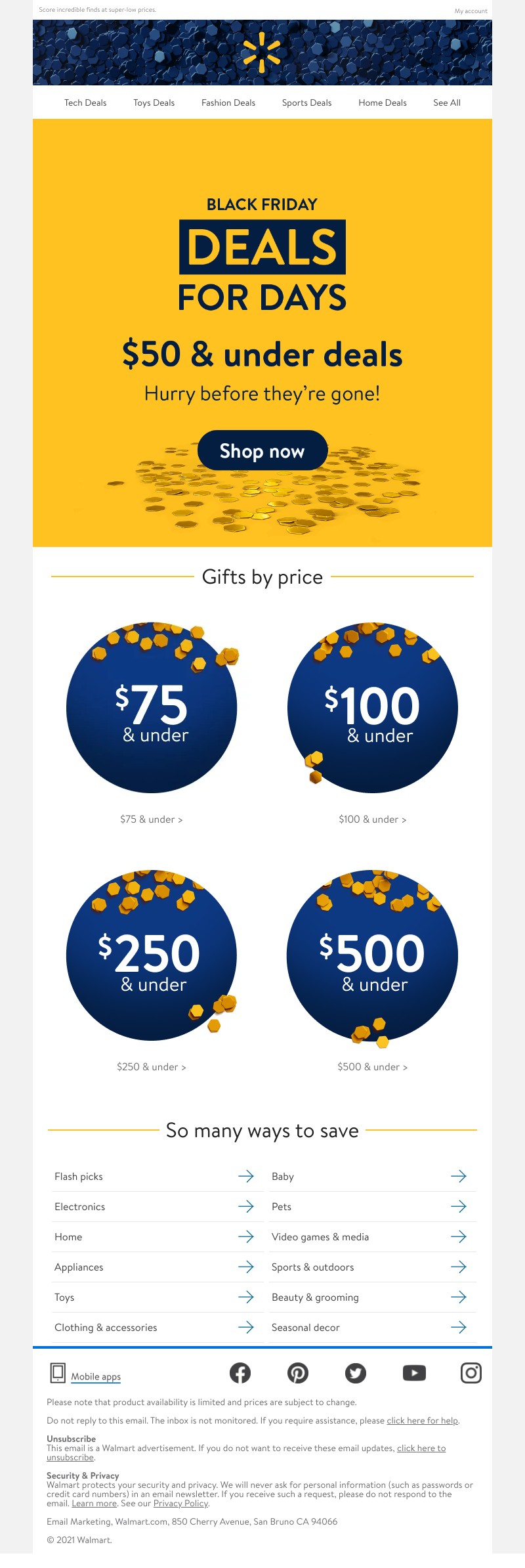Walmart - ⚡️ $50 & UNDER DEALS ⚡️