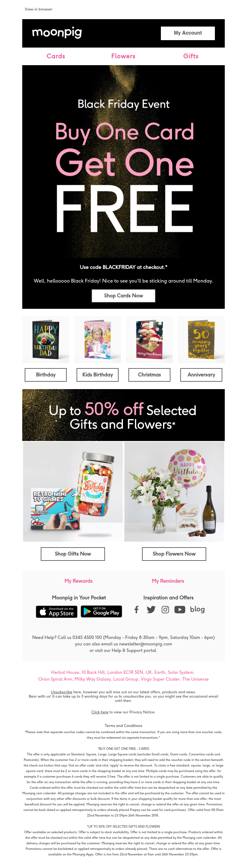 Moonpig - Ramy, buy one card, get one FREE! 😍