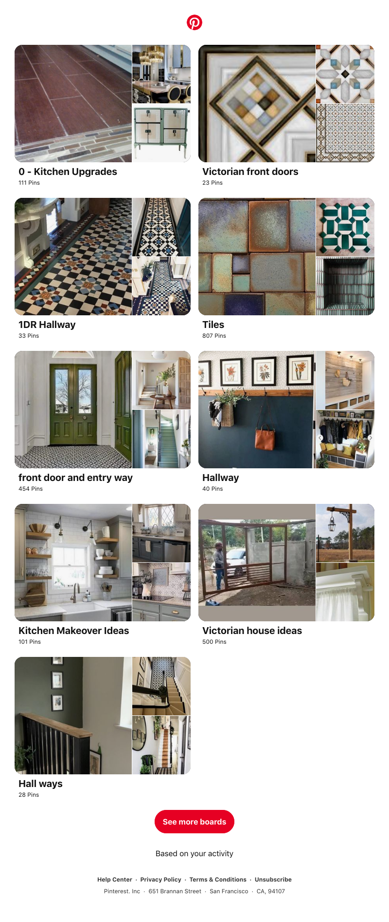 Pinterest - "0 - Kitchen Upgrades", "Victorian front doors" and 7 other boards inspired by your recent activity