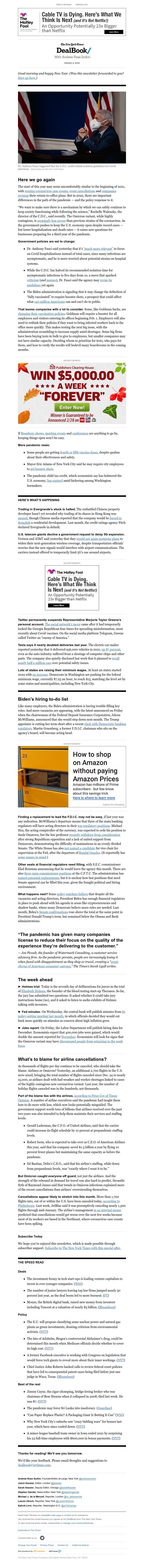 The New York Times - DealBook: How to keep things open