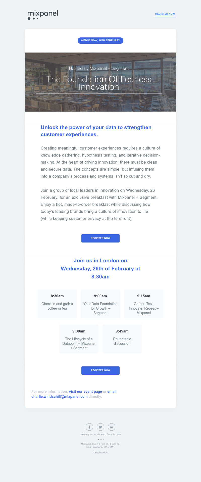 Mixpanel - You're invited: The Foundation of Fearless Innovation