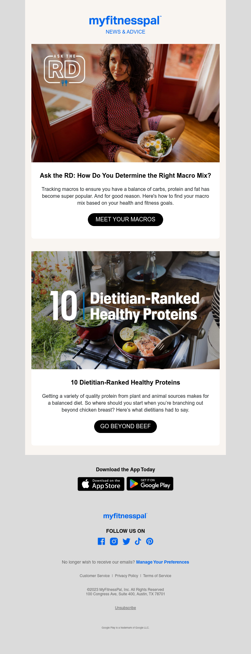 MyFitnessPal - How Do You Determine the Right Macro Mix?