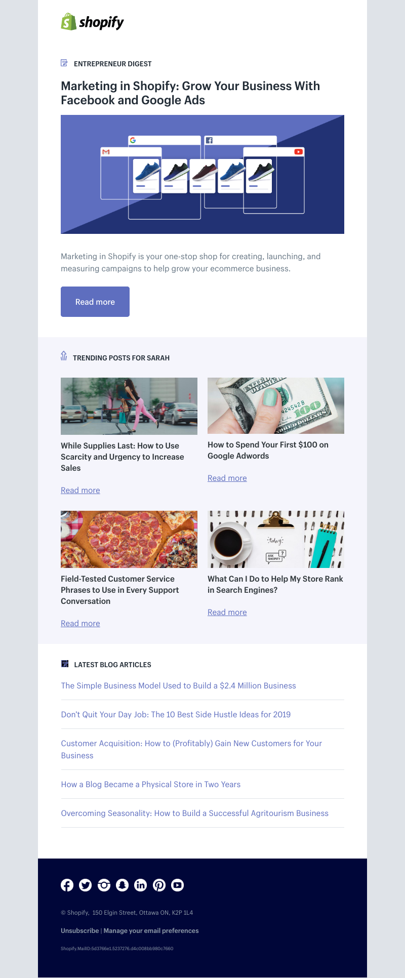 Shopify - Marketing in Shopify: Grow Your Business With Facebook and Google Ads