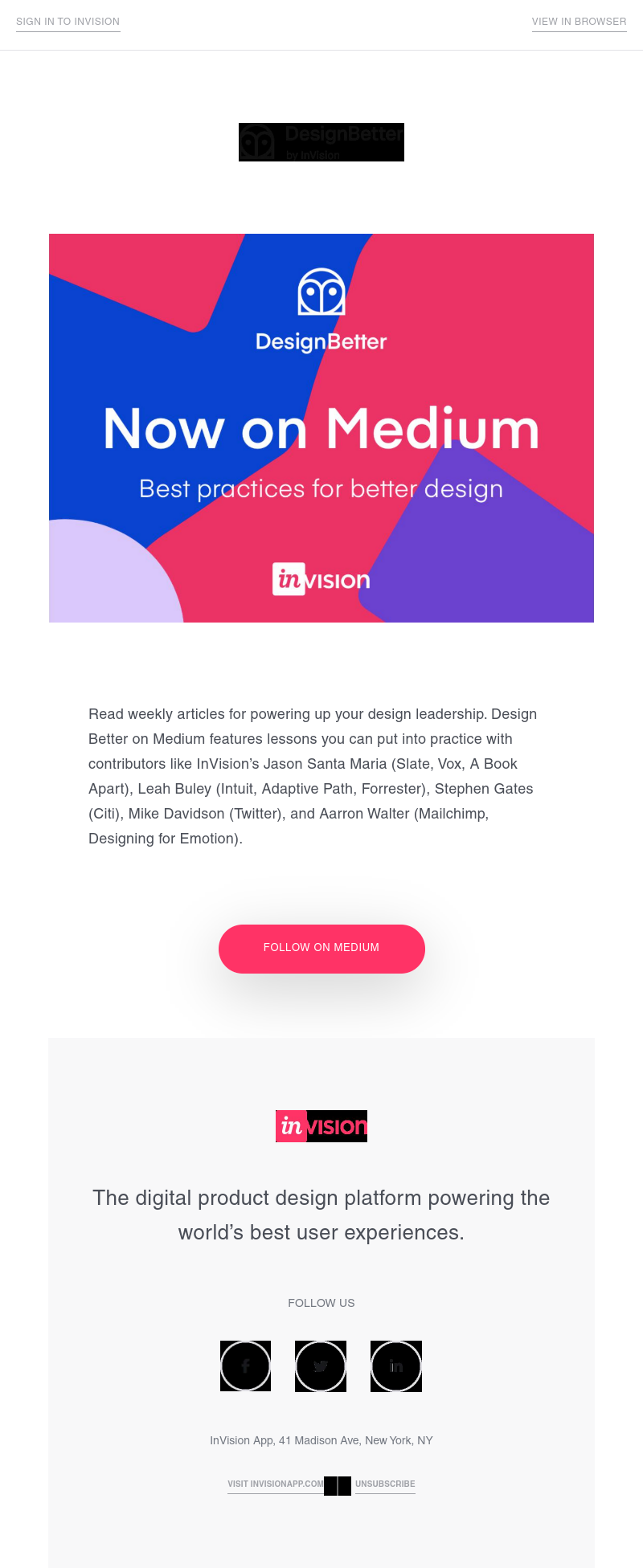 InVision - New reads to evolve your design practice