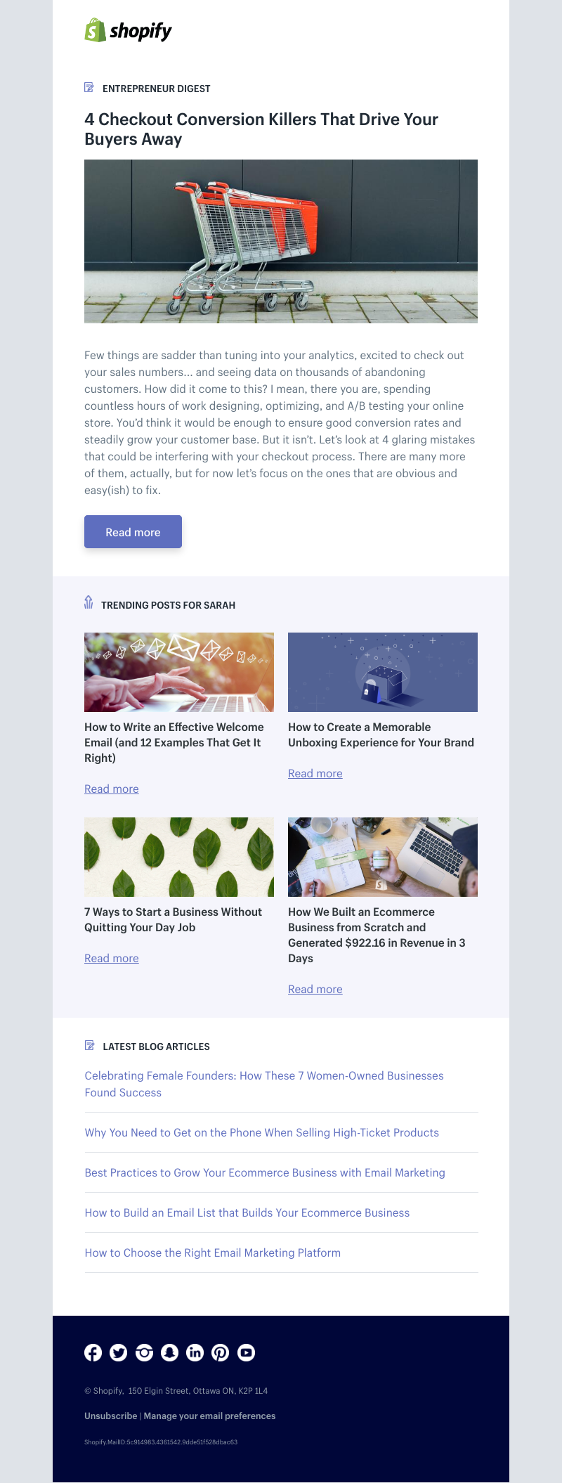 Shopify - 4 Checkout Conversion Killers That Drive Your Buyers Away