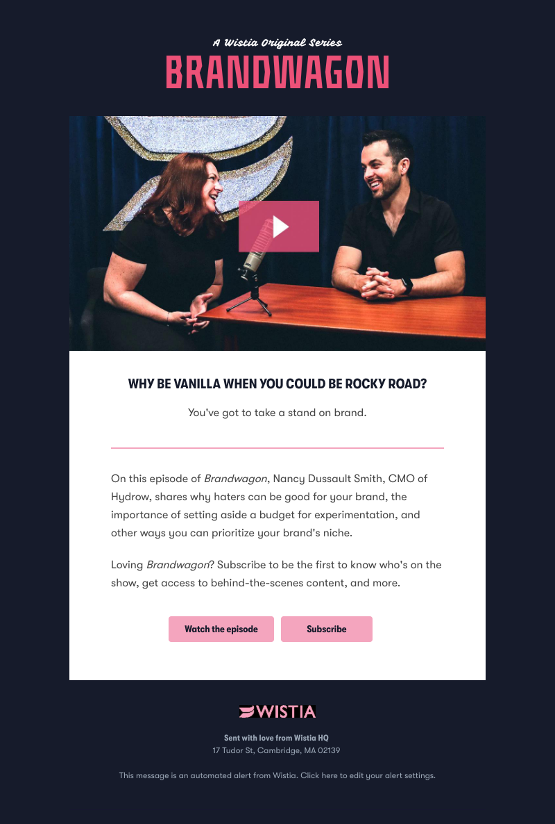 Wistia - ICYMI: Episode 2 of Brandwagon is here!