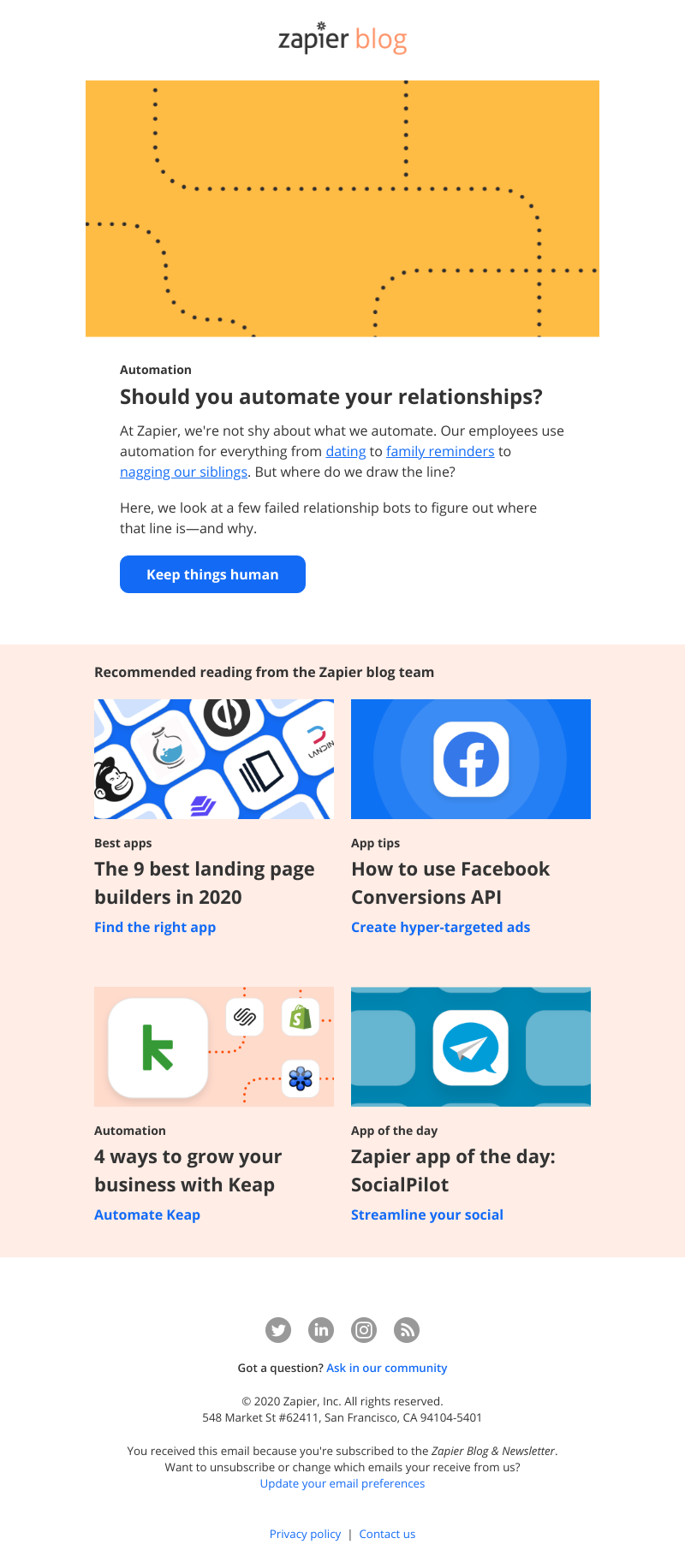 Zapier - Should you automate your relationships?