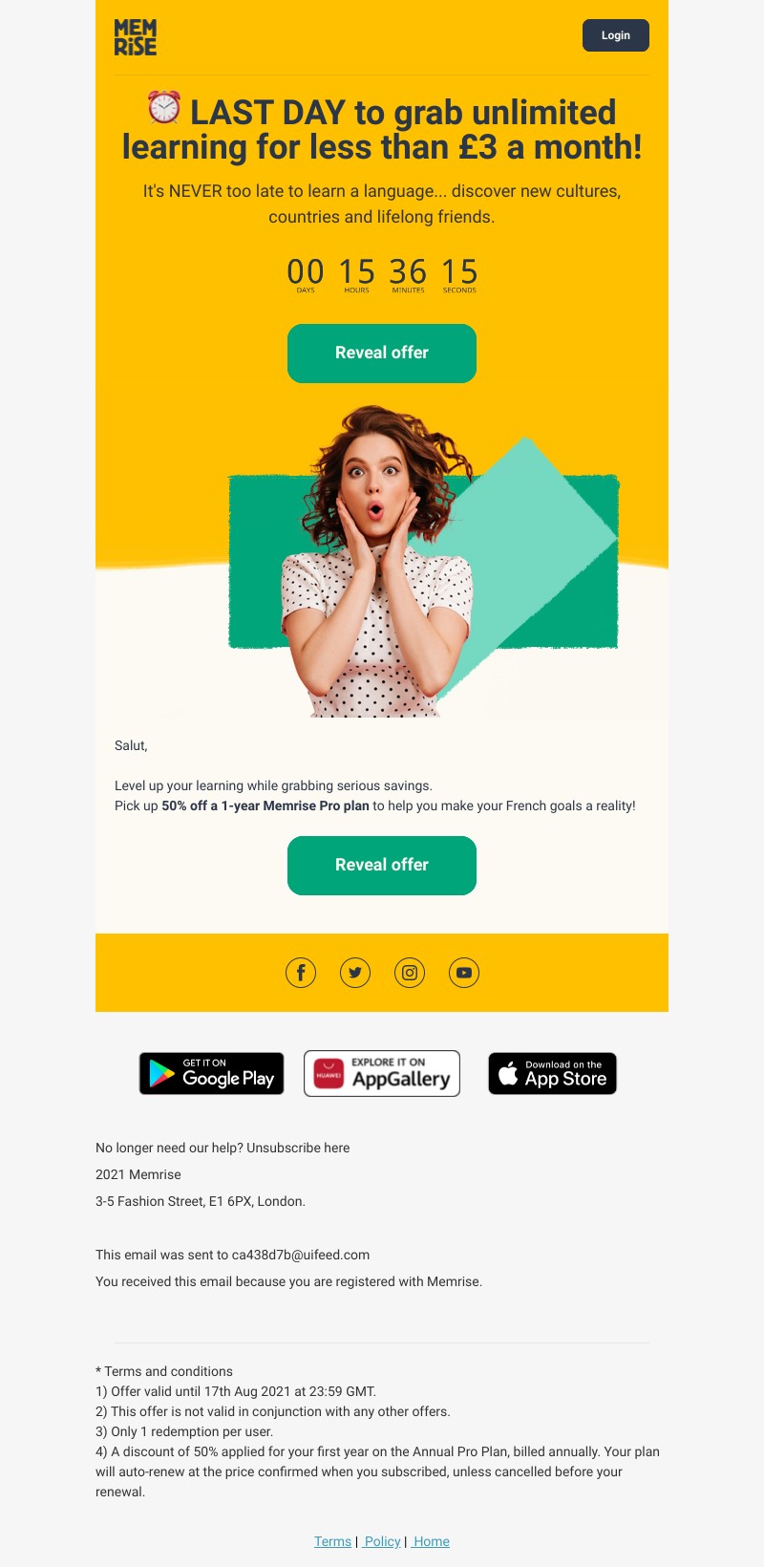 Memrise - Flash Sale: LAST DAY❗