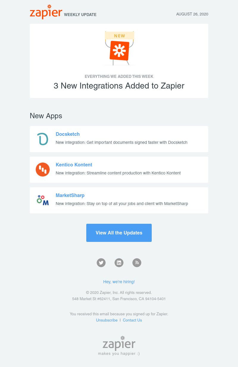 Zapier - 🚀 3 new integrations added to Zapier