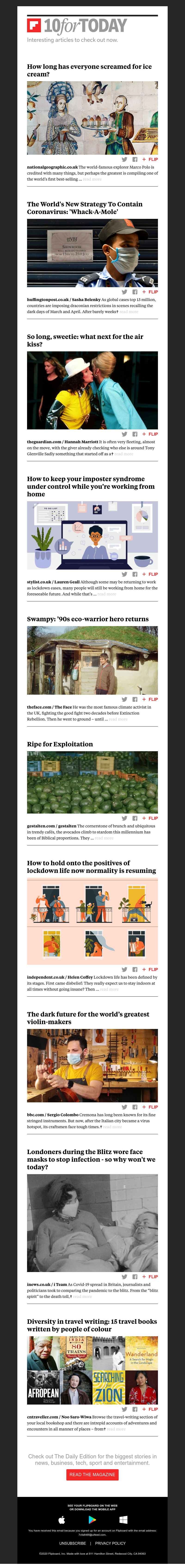 Flipboard - How long has everyone screamed for ice cream?