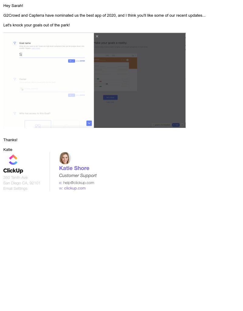 ClickUp - We're on a winning streak!