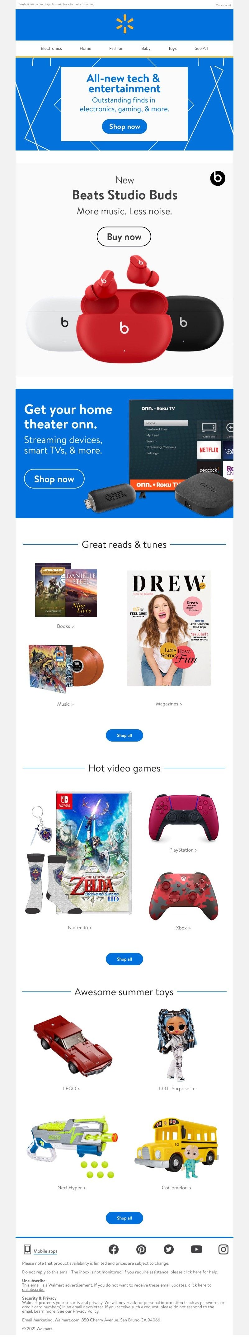 Walmart - 👉 Hot must-haves from Beats, onn., & more 👈