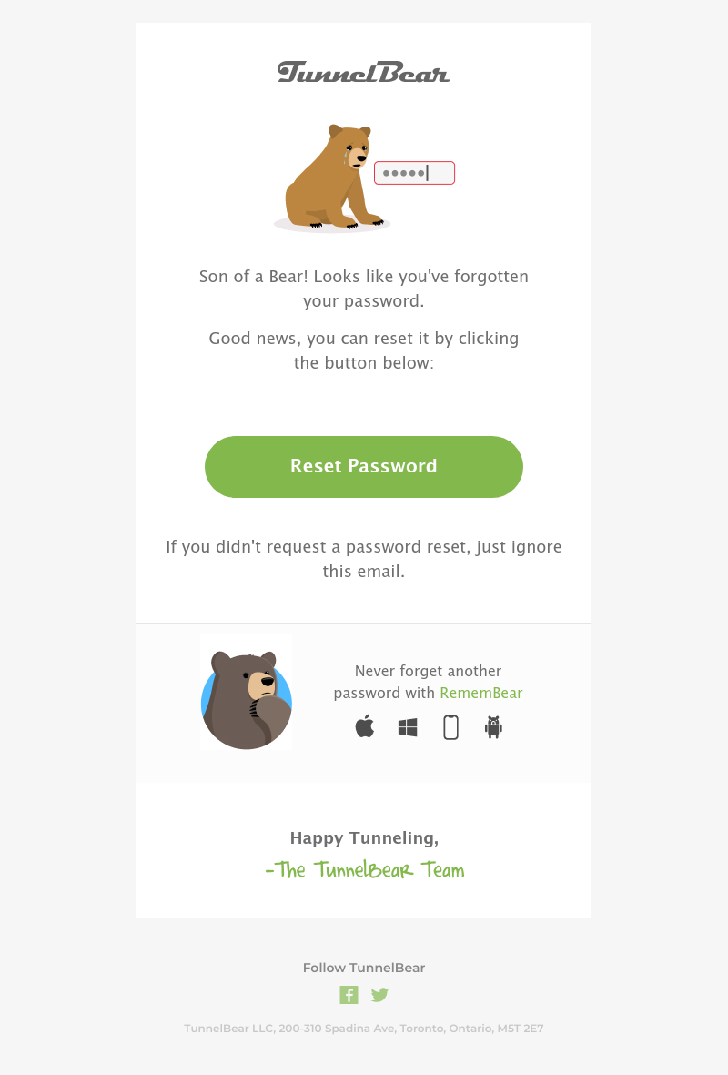  - Rawr! Forgot your password?