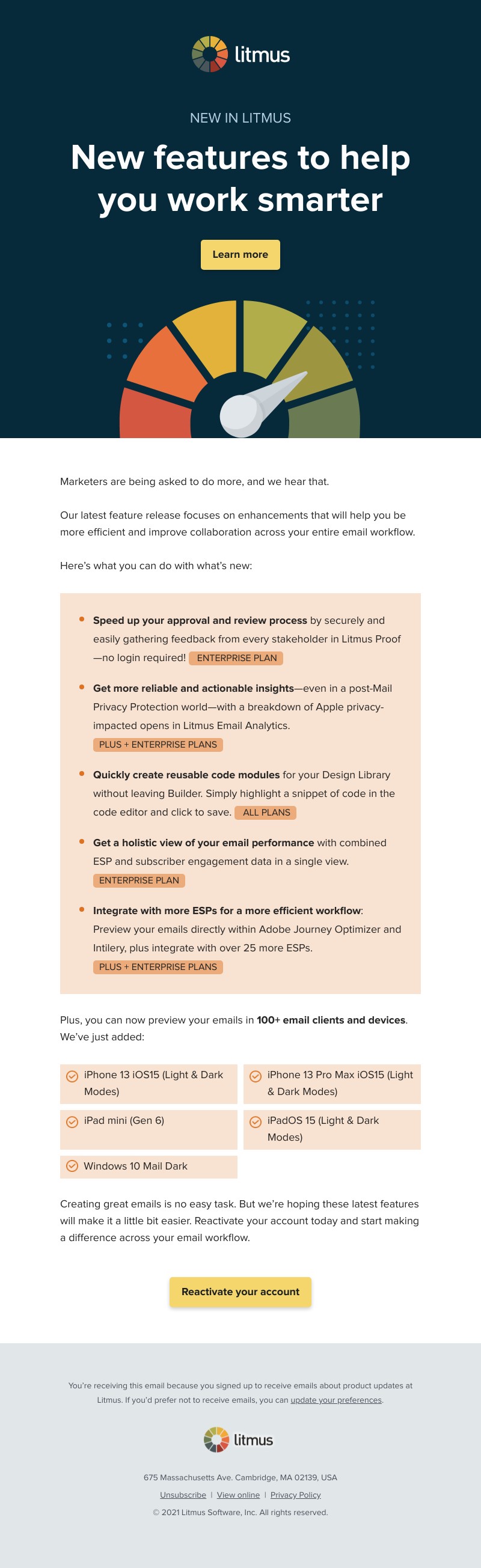 Litmus - New features for faster workflows