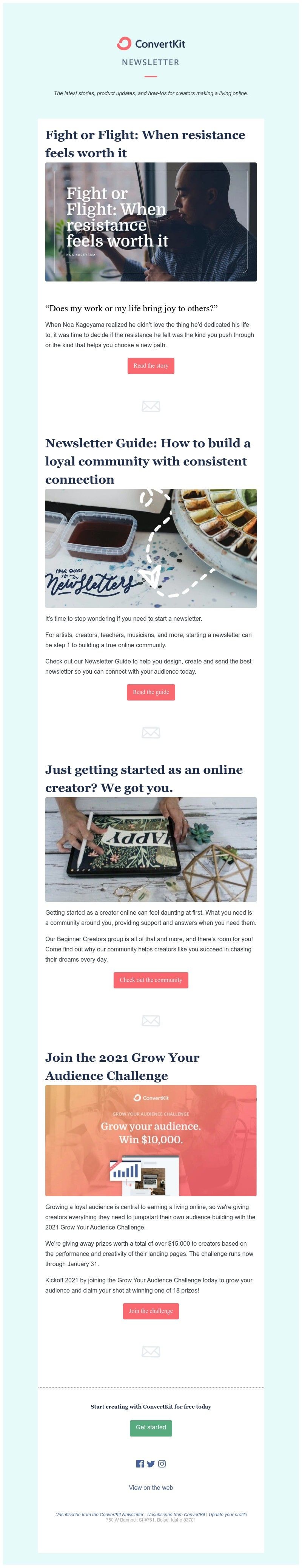 ConvertKit - [ConvertKit Newsletter] Just getting started as an online creator? We got you.