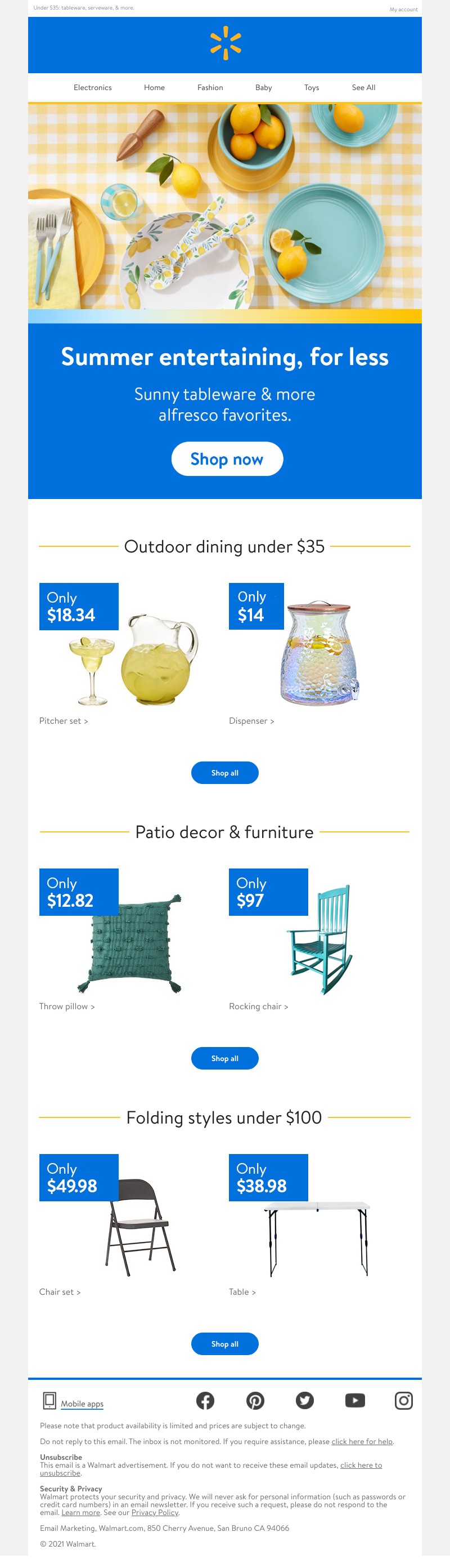 Walmart - 🌞 Budget-friendly picks for outdoor entertaining