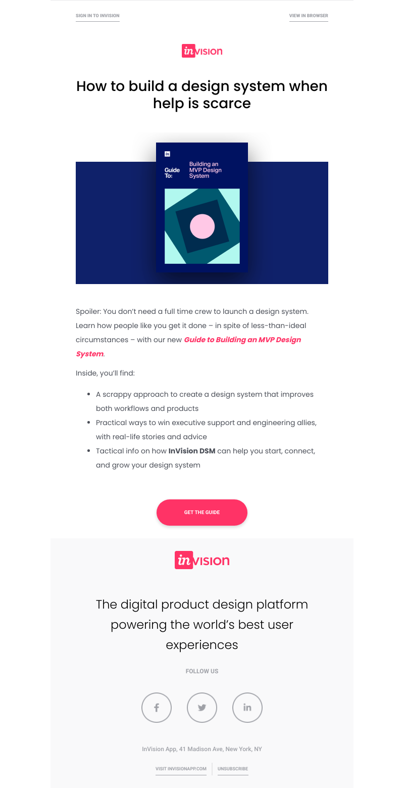 InVision - Learn how to build an MVP design system