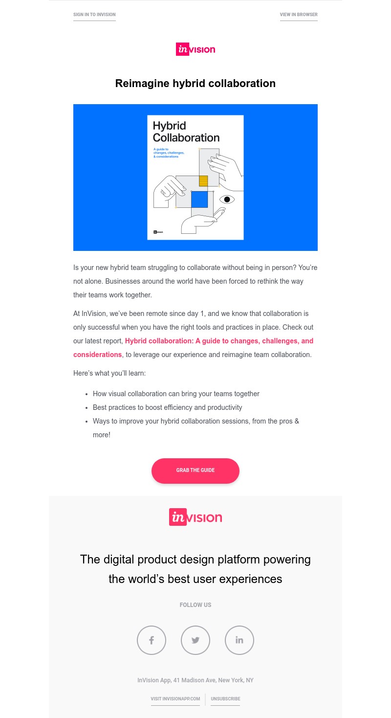 InVision - New Guide: How to improve hybrid collaboration